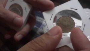 Indian coins Rupee and fractional paise coins from India