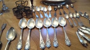 Pounds upon pounds of antique sterling silver from estate sale!