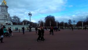Buckingham palace..on a cool windy day