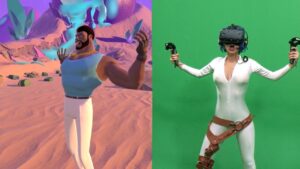 Space girl does mindshow! vr 360 mixed reality | lauren francesca