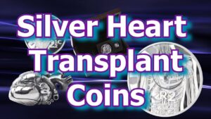 South african mint silver heart transplant set