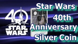 Star wars 40th anniversary silver coin