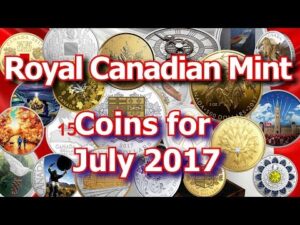 Commemorative coins from the royal canadian mint for july 2017