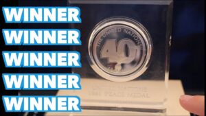 Sterling silver medal giveaway winner announced!