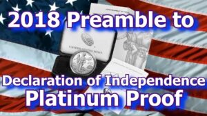 Us mint releases 1st 2018 preamble to declaration of independence platinum proof coin
