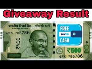 Giveaway result || 500 paytm cash || thank you we crossed 9 lac subscribers