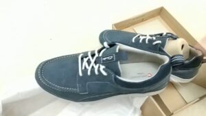 Clark’s orson bay nubuck navy blue shoes unboxing