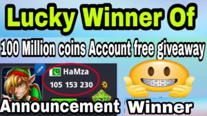 8 ball pool – 100m coins account giveaway winner+ gameplay