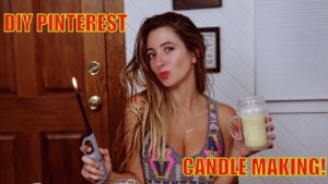 How to make candles from white naturals beeswax pellets
