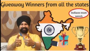 Giveaway winners from all the states | indians must watch