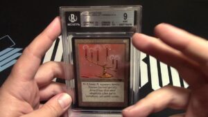 Mtg candelabra of tawnos bgs 9 cent 8.5 corn 9 edges 9.5 surf 9.5 antiquities