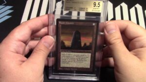 Mtg beta basalt monolith bgs 9.5 up for auction! so much mana!