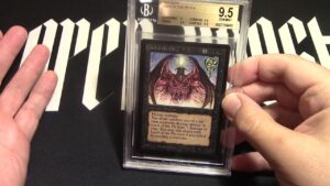 Mtg beta lord of the pit bgs 9.5 up for auction! are your ready to loose a creature?