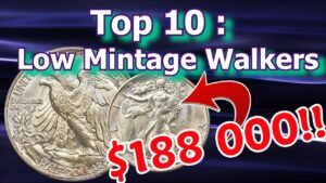 Top 10 low mintage walking liberty half dollar coins worth money