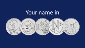 Personalised 10p display stands