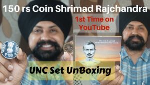 150 rs coin shrimad rajchandra | unc set unboxing