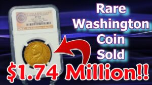 Rare washington president gold coin sold for over $1 million