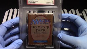 Mtg unlimited booster psa grade 8 nm – mt for auction