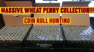 Massive wheat penny collection! coin roll hunting pennies