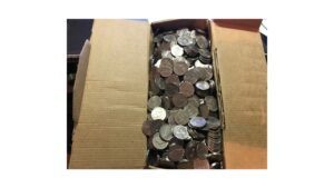 Finding silver……..coin roll hunting nickels.