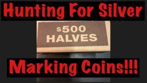 Coin Roll Hunting a Box Of Half Dollars. Makers Mark