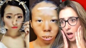 BEST Viral Asian Makeup Transformations + Tutorials COMPILATION Reaction (do not try)