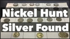 Coin roll hunting nickels silver found