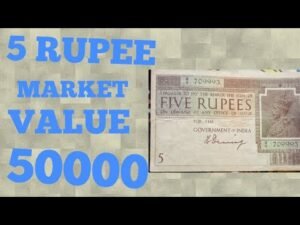 5 Rupee british india rare note price