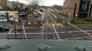 Belmond British Pullman Rebuilt Merchant Navy Class 4 6 2 no 35028 Clan Line passing through Reigate