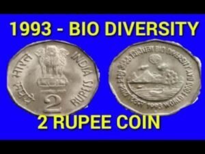 1993 Bio Diversity 2 Rupee Coin