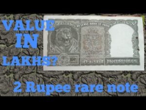 2 RUPEE OLD INDIAN NOTE CURRENCY VALUE