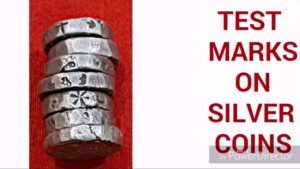 Test Marks On Indian Princely State Coins.