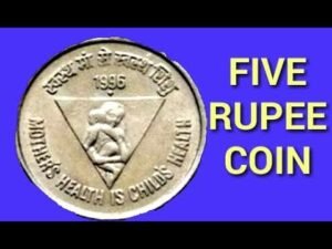 5rs coin 1996 | 5 rupees coin mother health is child health