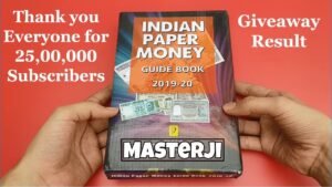 Thank you For 2500000 Subscribers | Old currency notes guide book Giveaway Result | MasterJi Coins