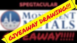 Spegtacular Live! Monument Metals Giveaway Drawing!
