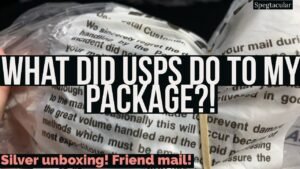 What did USPS do to my package?! Silver unboxing and Friend Mail!