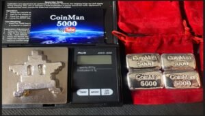 Hand poured silver bars for sale