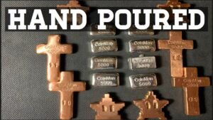 Custom Poured Silver & Copper for Sale