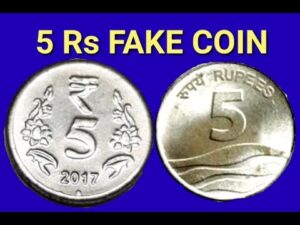 5 rupee fake coin
