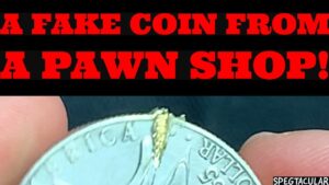 A fake coin from a pawn shop!