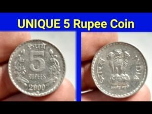 5 Rupee coin 2000 Moscow mint with its value.