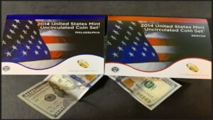Opening a united states mint set