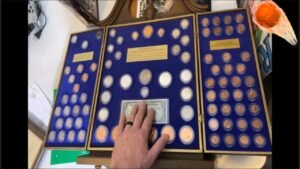 Coin display wall frame