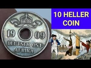 German East Africa 1909 10 Heller Coin.