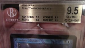 MTG Beta Phantom Monster BGS 9.5 Quad!!! Pop 5 ! $0.99 Auction starting!