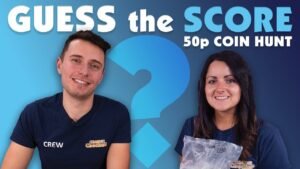 Hunt for treasure with me… 50p coin hunt! Guess the score to WIN!