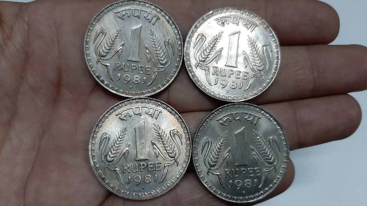 One Rupee Big Coin Value 1982, 1981, 1980, 1979, 1978, 1977, 1976, 1975 ...