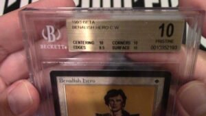 MTG Beta Benalish Hero BGS Pristine 10, 9.5 on edges! Pop