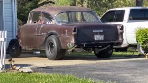 Old School 55 Chevy 4 Speed Gasser, Southeast Gassers Association
