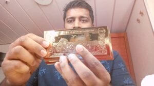 Golden Bank notes ( Malayalam ) Bank notes made by Gold )